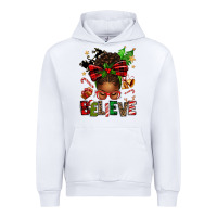 White christmas believe afro messy bun Urban Hoodie - texasbilliewilder