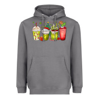 Storm Christmas characters coffee cups Heavyweight Hoodie - MaliasSmallBusiness