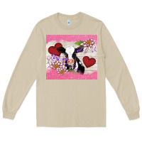 Mushroom lotus heart cow valentine Long Sleeve Tee - AdoDesignShop