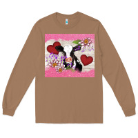 Toasted Coconut lotus heart cow valentine Long Sleeve Tee - AdoDesignShop