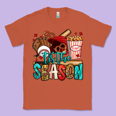 'tis The Season Baseball Game Classic Tee Designed By Jasminsmagicworld