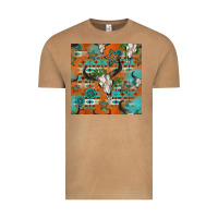 Western Bull Skull Seamless Pattern Vintage Tee | Teevron