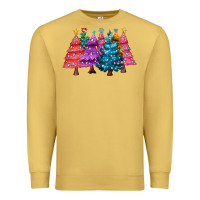 Antique Gold christmas trees and lights Premium Sweatshirt - MaliasSmallBusiness