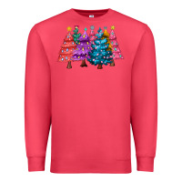 Cardinal christmas trees and lights Premium Sweatshirt - MaliasSmallBusiness