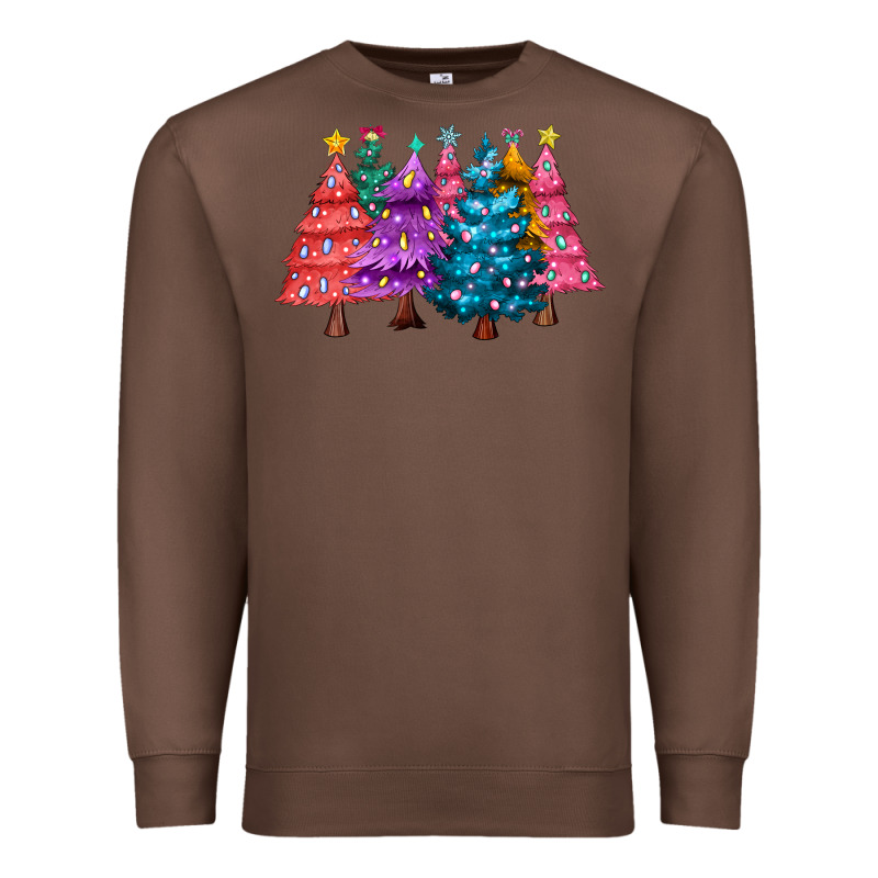 Christmas Trees And Lights Premium Sweatshirt by MaliasSmallBusiness | Teevron