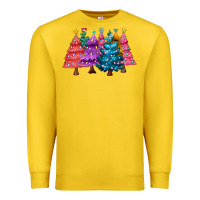 Lemon christmas trees and lights Premium Sweatshirt - MaliasSmallBusiness