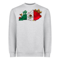 Heather Grey mexica kentucky Heavyweight Sweatshirt - CowhideDigitalArt
