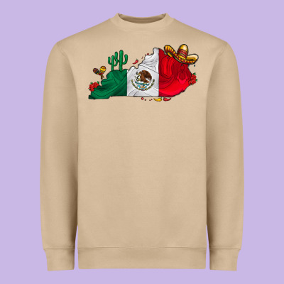 Mexica Kentucky Heavyweight Sweatshirt Designed By Cowhidedigitalart
