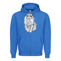 True Royal Ragdoll Cat Zipper Hoodie - LillyAllenDesigns