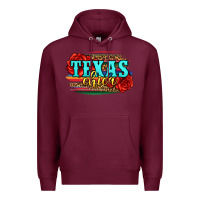 Burgundy Texas Chica with roses Premium Hoodie - Jasminsmagicworld
