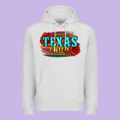 Texas Chica With Roses Premium Hoodie Designed By Jasminsmagicworld