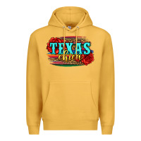 Mustard Texas Chica with roses Premium Hoodie - Jasminsmagicworld
