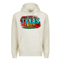 Oatmeal Heather Texas Chica with roses Premium Hoodie - Jasminsmagicworld