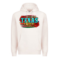 Pale Pink Texas Chica with roses Premium Hoodie - Jasminsmagicworld