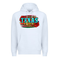 White Texas Chica with roses Premium Hoodie - Jasminsmagicworld