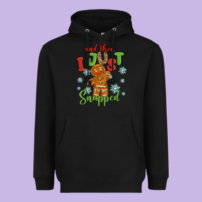 And Then I Just Snnaped Heavyweight Hoodie Designed By Maliassmallbusiness