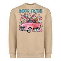 Mushroom Happy Easter truck Heavyweight Sweatshirt - OliviaCreatesArt