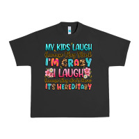 Pigment Black my kids laugh because they think i'm crazy Urban Heavy Tee - JahusDesignShop
