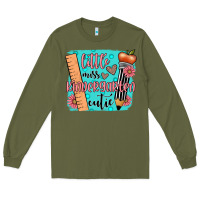Army Green little miss kindergarten cutie Long Sleeve Tee - JahusDesignShop