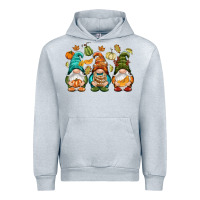 Heather Grey Fall gnomes Urban Hoodie - NancyCooperArtShop