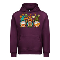 Mauve Wine Fall gnomes Urban Hoodie - NancyCooperArtShop