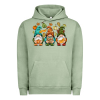 Pigment Oil Green Fall gnomes Urban Hoodie - NancyCooperArtShop