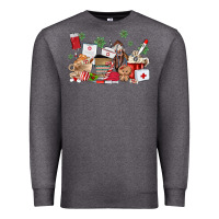 Charcoal Heather nurse coffee cups Premium Sweatshirt - MaliasSmallBusiness