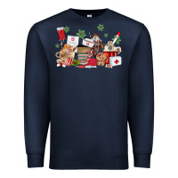 Navy nurse coffee cups Premium Sweatshirt - MaliasSmallBusiness