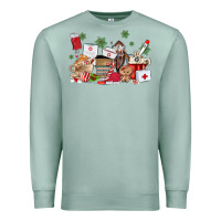 Seafoam nurse coffee cups Premium Sweatshirt - MaliasSmallBusiness
