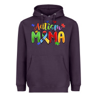 Plum autism mama Heavyweight Hoodie - MaliasSmallBusiness