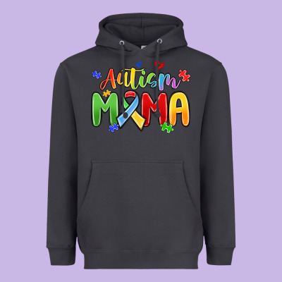 Autism Mama Heavyweight Hoodie Designed By Maliassmallbusiness