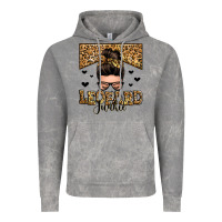 Cloud Rock leopard junkie messy bun Vintage Hoodie - Zillion Design Studio