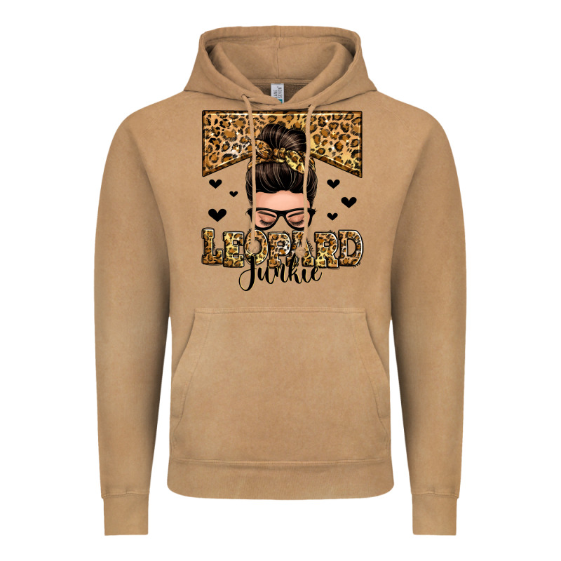 Leopard Junkie Messy Bun Vintage Hoodie by Zillion Design Studio | Teevron