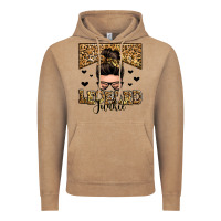 Vintage Coffee leopard junkie messy bun Vintage Hoodie - Zillion Design Studio