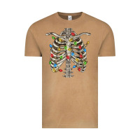 Vintage Camel Christmas Rib Cage Vintage Tee - FaDigitalArtStudio