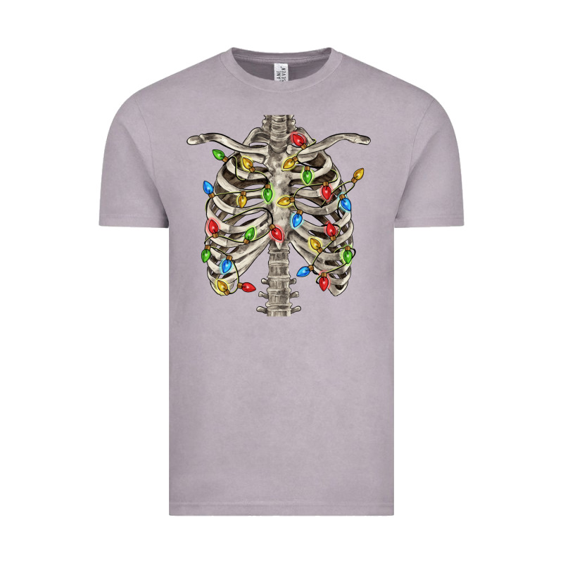 Christmas Rib Cage Vintage Tee by FaDigitalArtStudio | Teevron