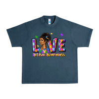 Midnight Navy love autism awareness Urban Heavy Tee - JahusDesignShop