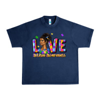 Navy love autism awareness Urban Heavy Tee - JahusDesignShop