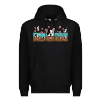 Black french bulldogs Premium Hoodie - Jasminsmagicworld