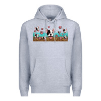 Heather Grey french bulldogs Premium Hoodie - Jasminsmagicworld
