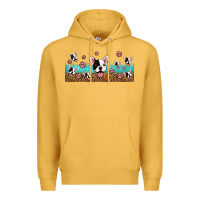 Mustard french bulldogs Premium Hoodie - Jasminsmagicworld