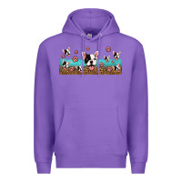 Purple french bulldogs Premium Hoodie - Jasminsmagicworld