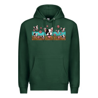 Sports Green french bulldogs Premium Hoodie - Jasminsmagicworld