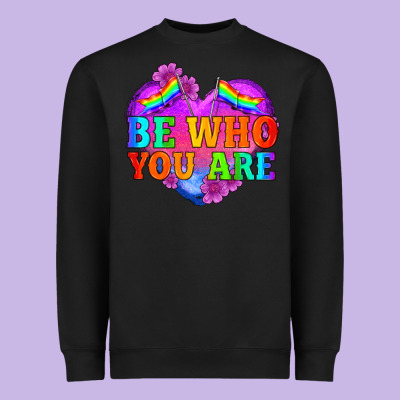 Be Who You Are Heavyweight Sweatshirt Designed By Hra Design Shop