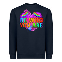 Navy be who you are Heavyweight Sweatshirt - HRA Design Shop