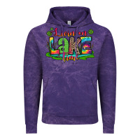 Cloud Purple living on lake time Vintage Hoodie - Zillion Design Studio