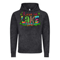Vintage Black living on lake time Vintage Hoodie - Zillion Design Studio