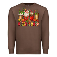 Chestnut Christmas Santa coffee cups current mood Premium Sweatshirt - MaliasSmallBusiness