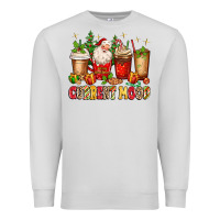 Dove Grey Christmas Santa coffee cups current mood Premium Sweatshirt - MaliasSmallBusiness