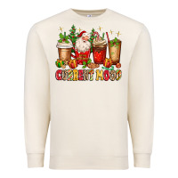 Sandshell Christmas Santa coffee cups current mood Premium Sweatshirt - MaliasSmallBusiness
